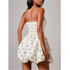image:imageFloerns Womens Cute Summer Polka Dots Strapless Tube Mini DressesWhite