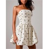 image:imageFloerns Womens Cute Summer Polka Dots Strapless Tube Mini DressesWhite