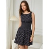 image:imageFloerns Womens Gingham A Line Dress Mini Checkered Elegant DressesBlack