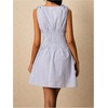 image:imageFloerns Womens Gingham A Line Dress Mini Checkered Elegant DressesBlue and White