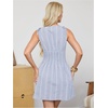 image:imageFloerns Womens Gingham A Line Dress Mini Checkered Elegant DressesDusty Blue