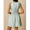 image:imageFloerns Womens Gingham A Line Dress Mini Checkered Elegant DressesGreen