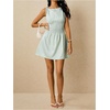image:imageFloerns Womens Gingham A Line Dress Mini Checkered Elegant DressesGreen