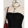 image:imageFloerns Womens Plus Size Y2k Mesh Strapless Mini DressBlack