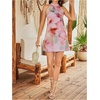 image:imageFloerns Womens Sleeveless Floral Sundress Halter Neck A Line Short DressLight Pink Floral