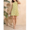 image:imageFloerns Womens Sleeveless Floral Sundress Halter Neck A Line Short DressYellow Polka Dots