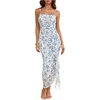 Blue White Floral
