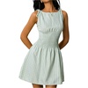 image:imageFloerns Womens Gingham A Line Dress Mini Checkered Elegant DressesGreen