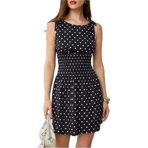 image:imageFloerns Womens Gingham A Line Dress Mini Checkered Elegant DressesBlack