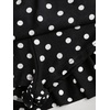 image:imageFloerns Womens Off The Shoulder Metal Floral Layered Hem Mini DressesBlack Polka Dots