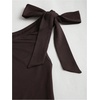 image:imageFloerns Womens Off The Shoulder Metal Floral Layered Hem Mini DressesCoffee