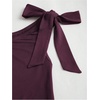 image:imageFloerns Womens Off The Shoulder Metal Floral Layered Hem Mini DressesRed Violet