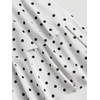 image:imageFloerns Womens Off The Shoulder Metal Floral Layered Hem Mini DressesWhite Polka Dots