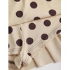 image:imageFloerns Womens Off The Shoulder Metal Floral Layered Hem Mini DressesYellow Polka Dots