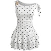 White Polka Dots