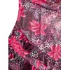 image:imageFloerns Womens Cheetah Draped Halter Mini Dress Tiered Ruffle Club OutfitsFloral Pink