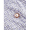 image:imageFloerns Womens Plaid Tweed Sleeveless Square Neck Elegant Work Mini DressLilac Purple