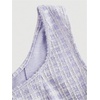 image:imageFloerns Womens Plaid Tweed Sleeveless Square Neck Elegant Work Mini DressLilac Purple