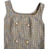 image:imageFloerns Womens Plaid Tweed Sleeveless Square Neck Elegant Work Mini DressOrange Multi