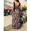 image:imageFloerns Womens Plus Size Floral Tie Shoulder Wedding Guest Maxi DressesLight Dusty Pink