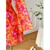 image:imageFloerns Womens Plus Size Floral V Neck Dress Long Sleeve A Line DressesOrange