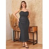 image:imageFloerns Womens Plus Size Vintage Graphic Mesh Long Birthday Goth DressesBlack Polka Dots