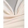image:imageFloerns Womens Sexy Halter Draped Neck Ruched Tie Front Mini DressesApricot
