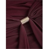 image:imageFloerns Womens Sexy Halter Draped Neck Ruched Tie Front Mini DressesBurgundy