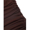 image:imageFloerns Womens Sexy Halter Draped Neck Ruched Tie Front Mini DressesCoffee Brown