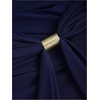 image:imageFloerns Womens Sexy Halter Draped Neck Ruched Tie Front Mini DressesDark Blue