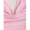 image:imageFloerns Womens Sexy Halter Draped Neck Ruched Tie Front Mini DressesPink