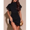 image:imageFloerns Womens Elegant Lace A Line Mini Dress Formal Cocktail Party DressBlack