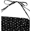 image:imageFloerns Womens Floral Halter Ruffle Tiered Cute Summer Mini DressBlack Polka Dots