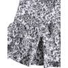 image:imageFloerns Womens Floral Halter Ruffle Tiered Cute Summer Mini DressBlack and White