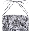 image:imageFloerns Womens Floral Halter Ruffle Tiered Cute Summer Mini DressBlack and White
