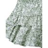 image:imageFloerns Womens Floral Halter Ruffle Tiered Cute Summer Mini DressGreen and White