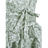 image:imageFloerns Womens Floral Halter Ruffle Tiered Cute Summer Mini DressGreen and White