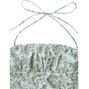 image:imageFloerns Womens Floral Halter Ruffle Tiered Cute Summer Mini DressGreen and White