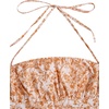 image:imageFloerns Womens Floral Halter Ruffle Tiered Cute Summer Mini DressOrange