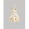 image:imageFloerns Womens Floral Halter Ruffle Tiered Cute Summer Mini DressYellow Cherry