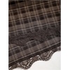image:imageFloerns Womens Gingham Backless Lace V Neck A Line Halter Mini DressesBrown