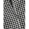 image:imageFloerns Womens Plaid Bow Tie Tweed Sleeveless Ruffle Elegant Mini DressBlack Plaid