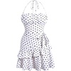 White Polka Dots