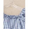 image:imageFloerns Womens Cute Square Neck Gingham Midi Dress Sleeveless Vacation A Line DressesBlue and White
