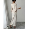 image:imageFloerns Womens Elegant V Neck Twist Front Formal Evening Maxi DressApricot