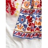 image:imageFloerns Womens Summer Floral Tie Shoulder Flare Hem Boho Mini DressBlue and Red
