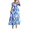 Blue & White Multi