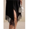 image:imageFloerns Women Plus Size Cocktail Twist Front Lace Asymmetrical Formal DressBlack Lace