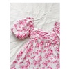 image:imageFloerns Womens Floral Dress Puff Sleeve Square Neck Mini DressesWatermelon Pink