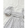 image:imageFloerns Womens Floral Dress Puff Sleeve Square Neck Mini DressesWhite Polka Dots